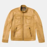 Butterfly Distressed Soft Leather Jacket