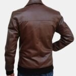 Lancaster Brown Leather Bomber Jacket – view 2