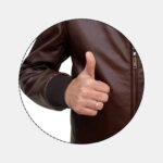 Lancaster Brown Leather Bomber Jacket – view 3