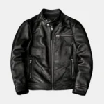 Onyx Black Cowhide Leather Jacket