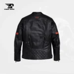 Vanocker Men’s Waterproof Triple Vent Leather Jacket – view 2