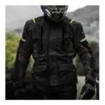 Riders Armor Storm Defender Jacket – Grey Black with a Flash of Hi-Yellow