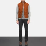 Riders Armor RogueSuede Brown Leather Vest Men’s Edition – view 4