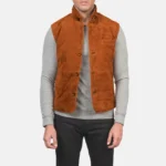 Riders Armor RogueSuede Brown Leather Vest Men’s Edition