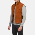 Riders Armor RogueSuede Brown Leather Vest Men’s Edition – view 3