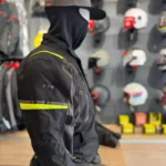 Riders Armor Storm Defender Jacket – Grey Black with a Flash of Hi-Yellow – view 2