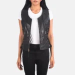 Riders Armor VandaRider Black Leather Vest Women’s Edition