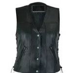 Riders Armor RebelQueen Black Women’s Leather Vest