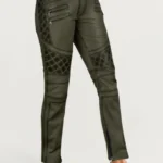 Riders Armor Olive Rush Women’s Burnt Olive Leather Pants – view 3