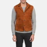 Riders Armor RogueSuede Brown Leather Vest Men’s Edition – view 6