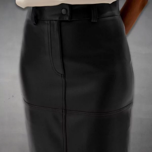 Riders Armor RebelFlow Women’s A-Line Midi Leather Skirt