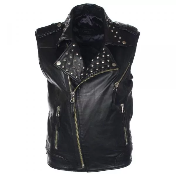 Riders Armor RebelStud Leather Vest – Men’s Edition