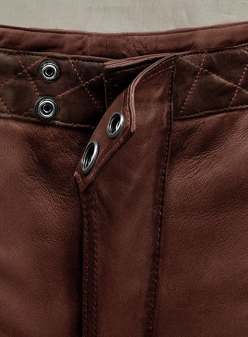 Riders Armor Outlaw Maroon Men’s Leather Pants - Image 4
