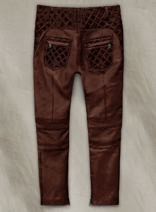 Riders Armor Outlaw Maroon Men’s Leather Pants - Image 2