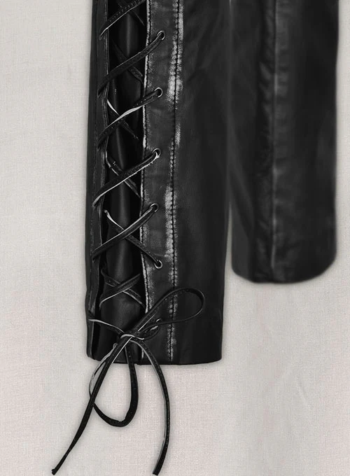 Riders Armor IronBurn Rubbed Black Leather Pants - Image 6