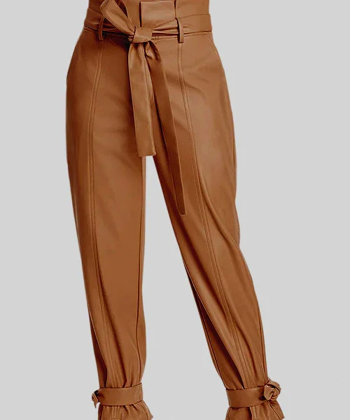 Riders Armor Knot & Go Women’s Tied Cuff Leather Pants