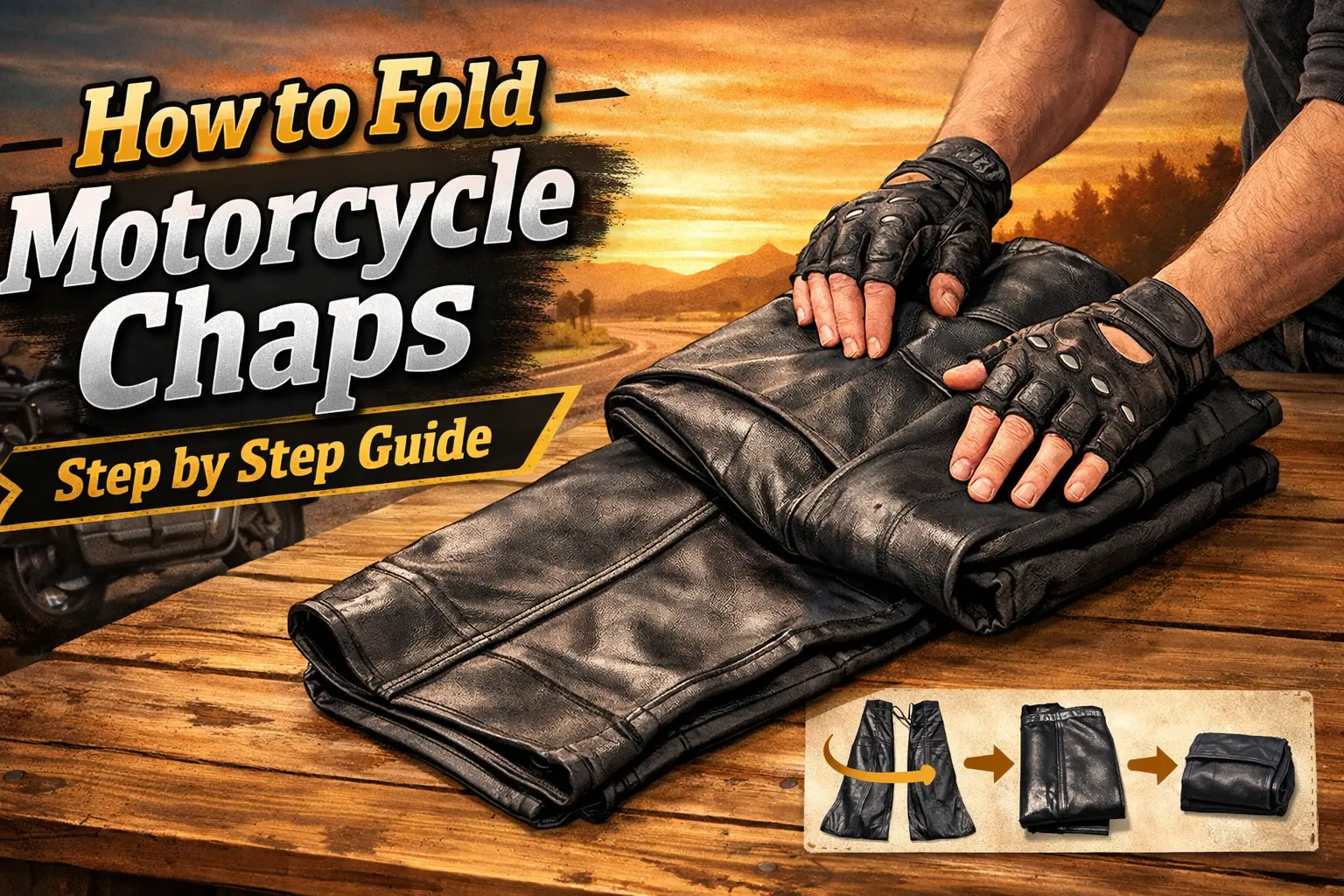 How to fold chaps?