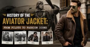 History of the aviator jacket — from pilots to fashion